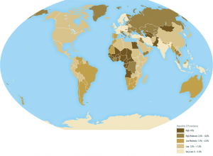 Prevalentie wereldwijd Hepatitis C